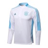 FC Bayern de Múnich Sudadera De Entrenamiento Trajes 2022/23 Cuarto-Cremallera Azul Blanco